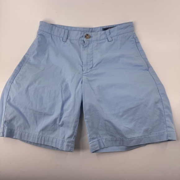 Vineyard Vines Blue Flat Front Shorts - Picture 2 of 8